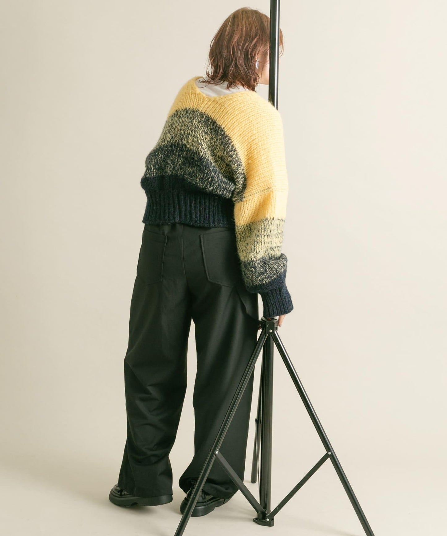 『/部分門店限定』漸變色短款開衫