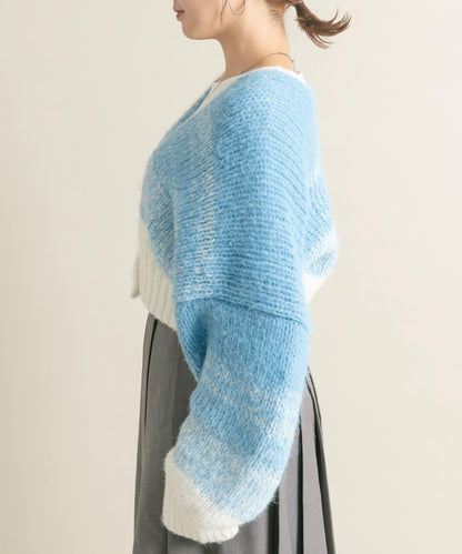 『/部分門店限定』漸變色短款開衫