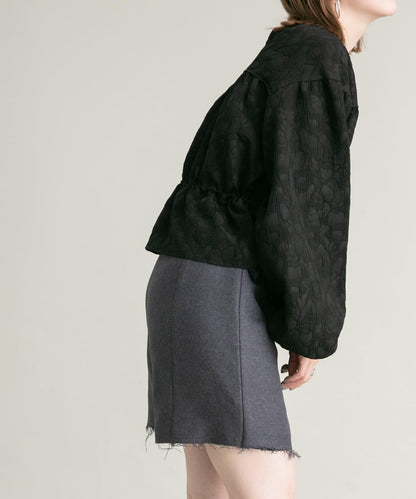 裁剪下襬迷你裙