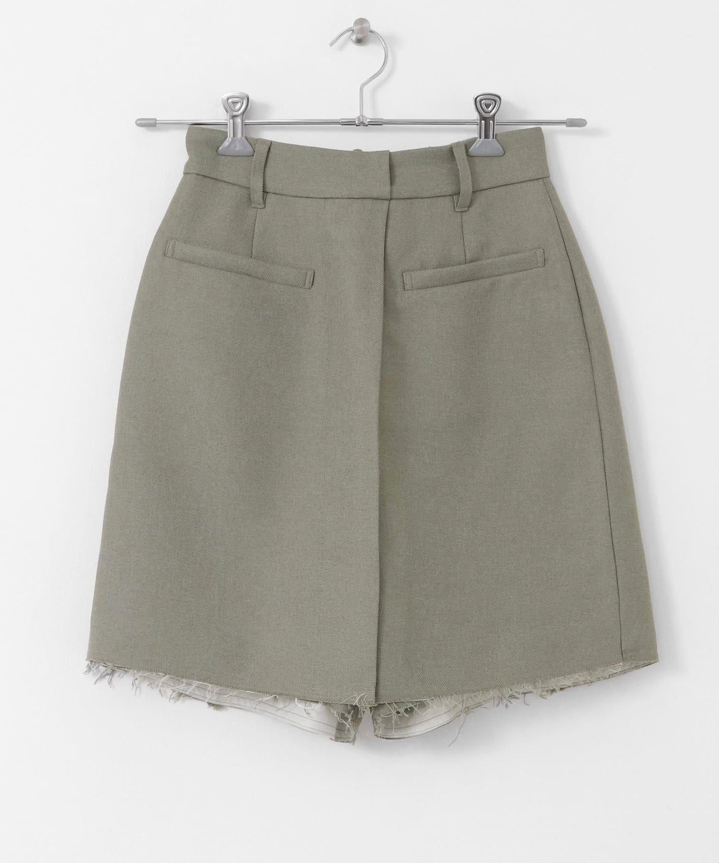 裁剪下襬迷你裙