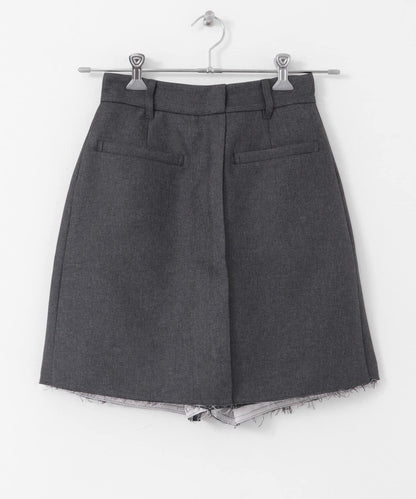 裁剪下襬迷你裙