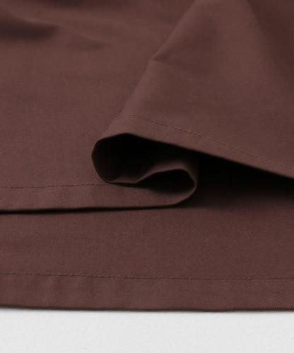 肩部褶皺設計迷你連衣裙