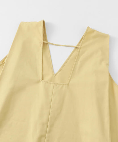 肩部褶皺設計迷你連衣裙