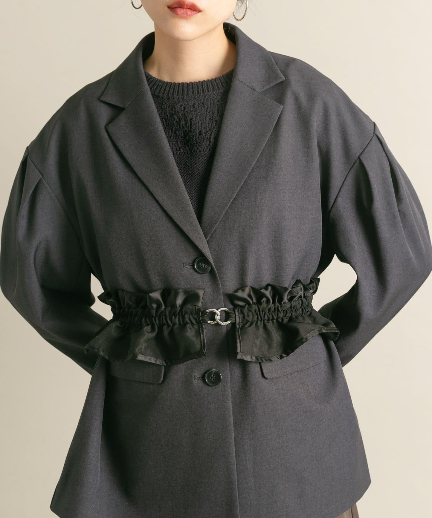 荷葉邊褶皺多功能肩帶