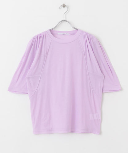 荷葉邊袖透視針織衫