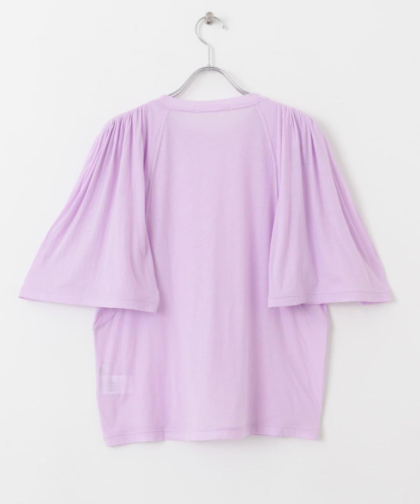 荷葉邊袖透視針織衫