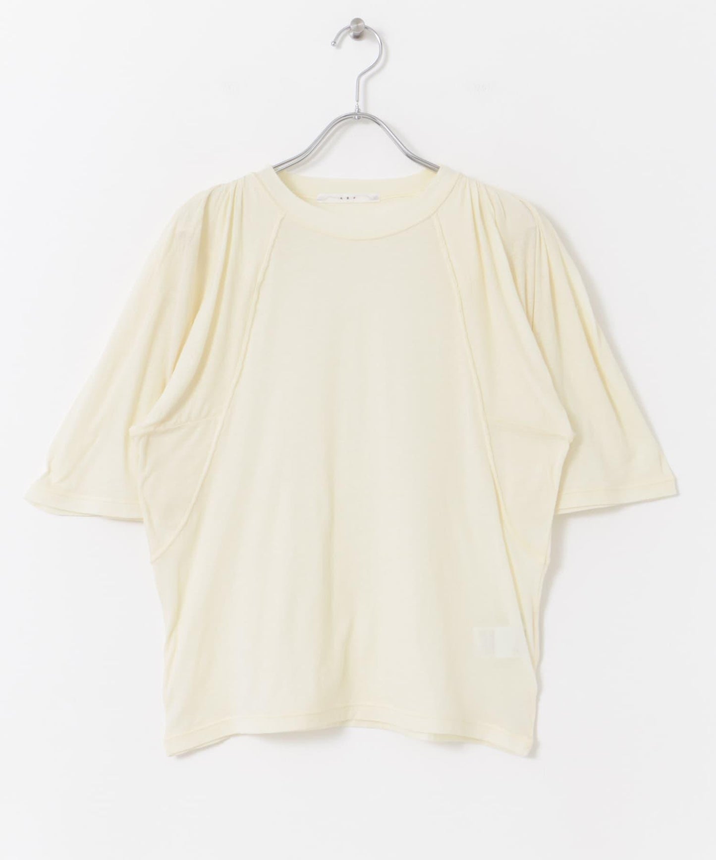 荷葉邊袖透視針織衫