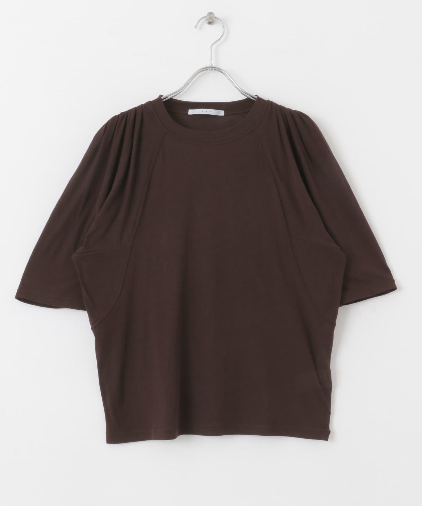 荷葉邊袖透視針織衫