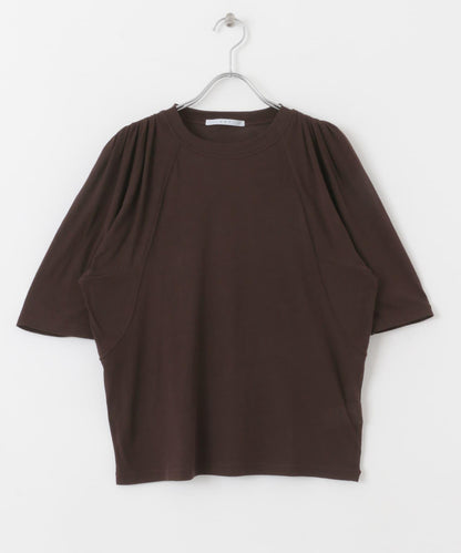 荷葉邊袖透視針織衫