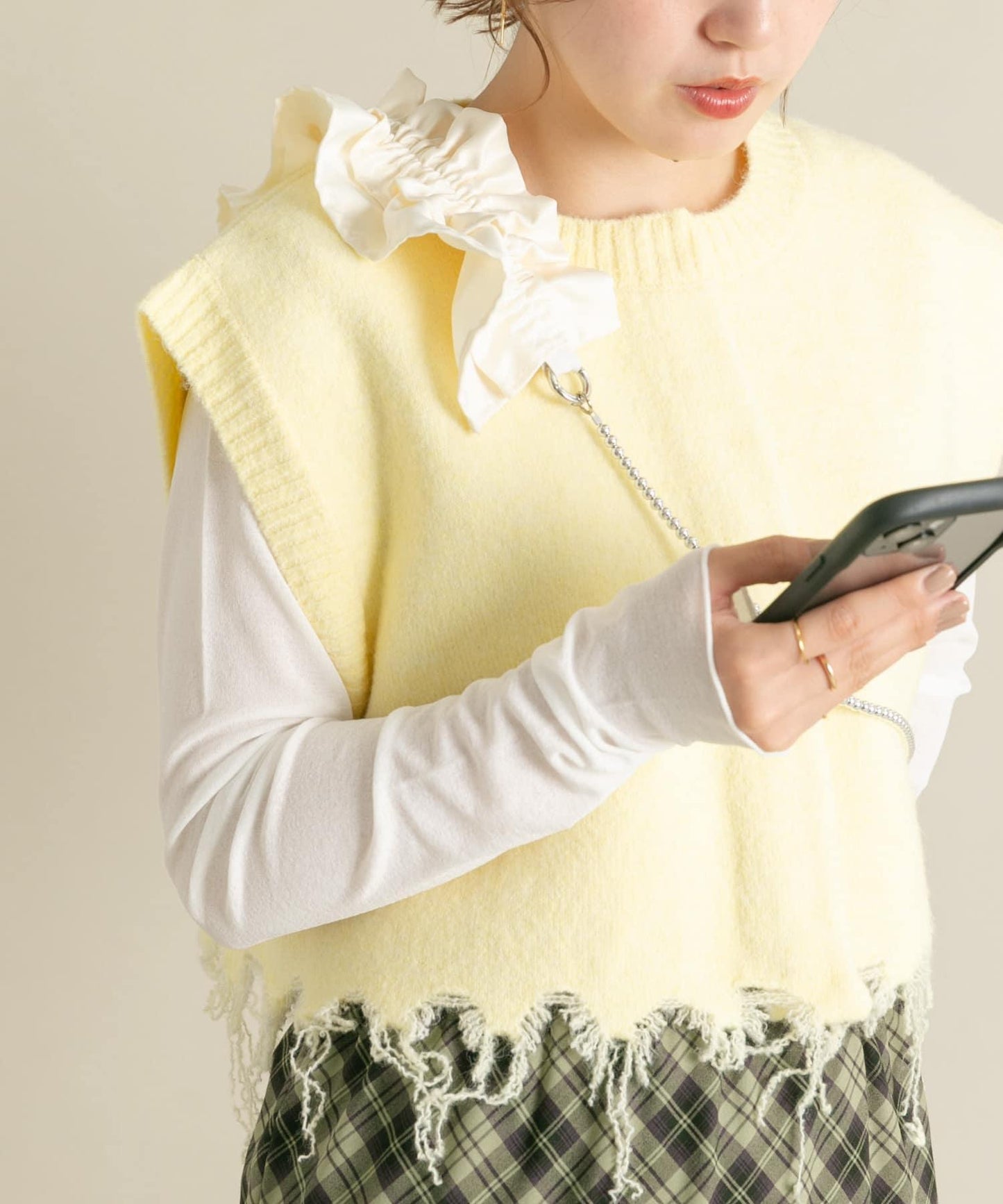 荷葉邊褶皺多功能肩帶