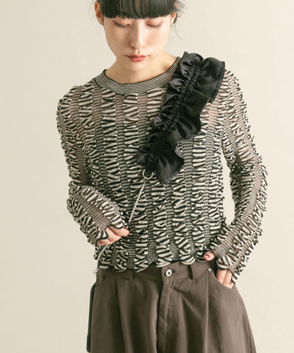 荷葉邊褶皺多功能肩帶