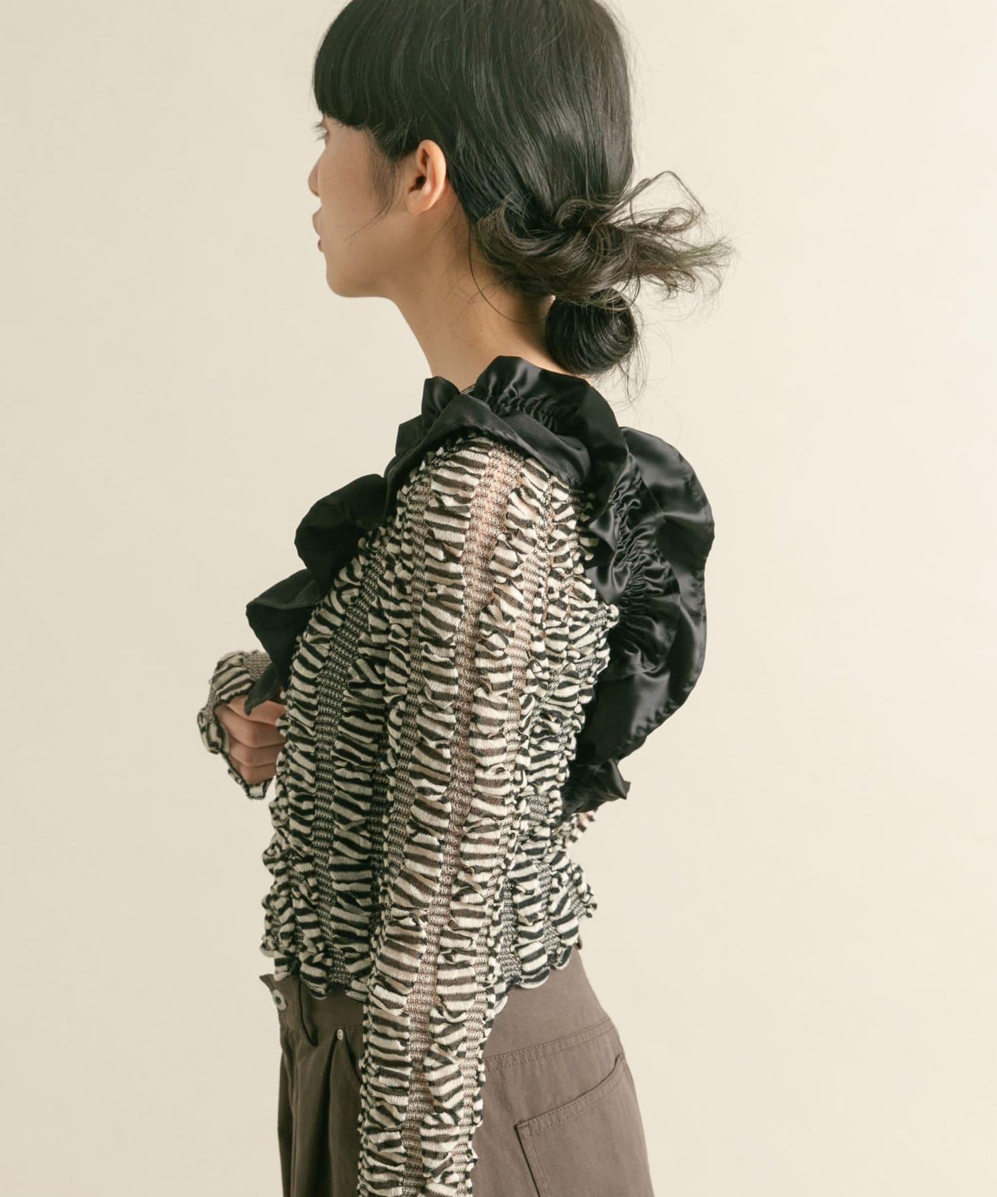 荷葉邊褶皺多功能肩帶