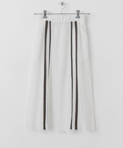 網紗拼接層疊半身裙