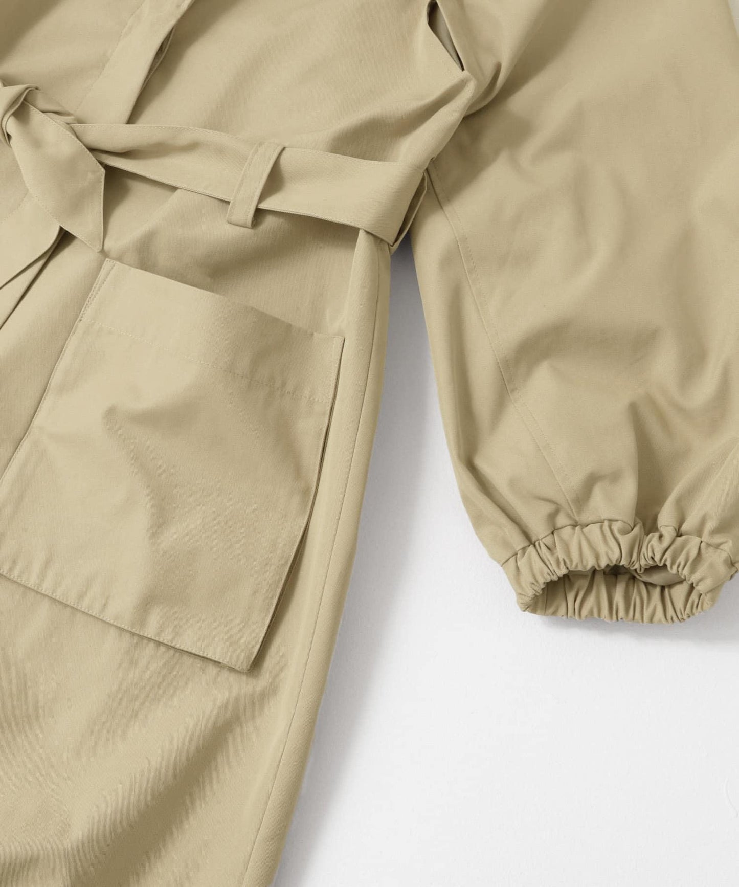 立體袖設計大衣