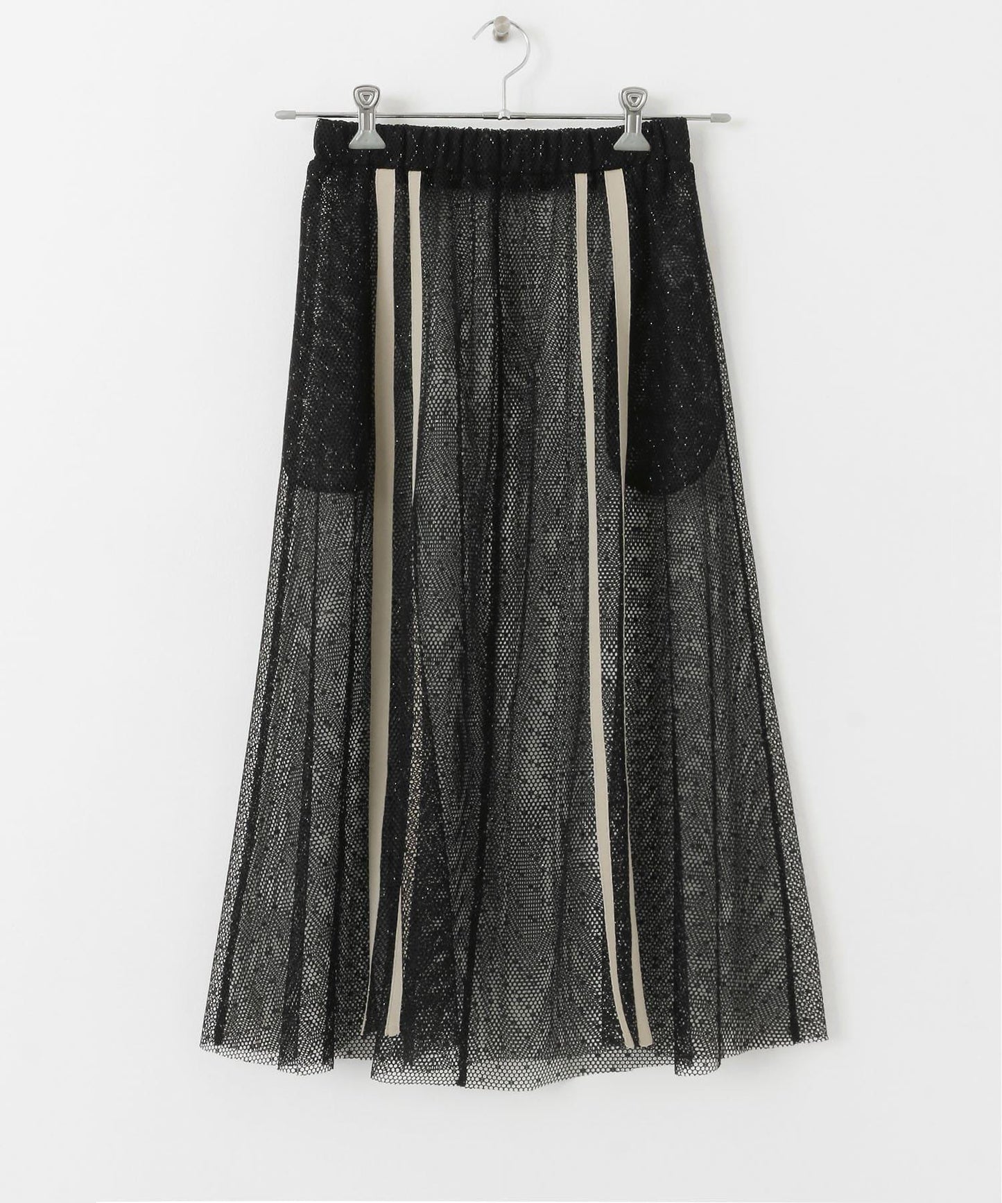 網紗拼接層疊半身裙