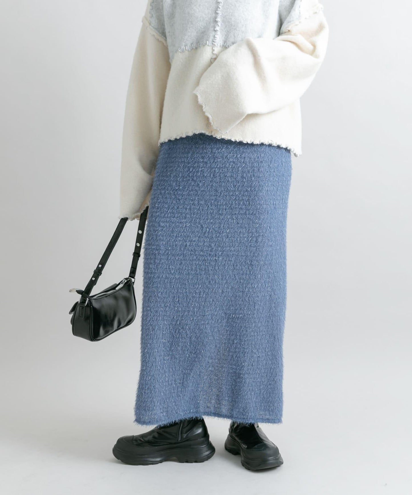 亮片羽毛半身裙