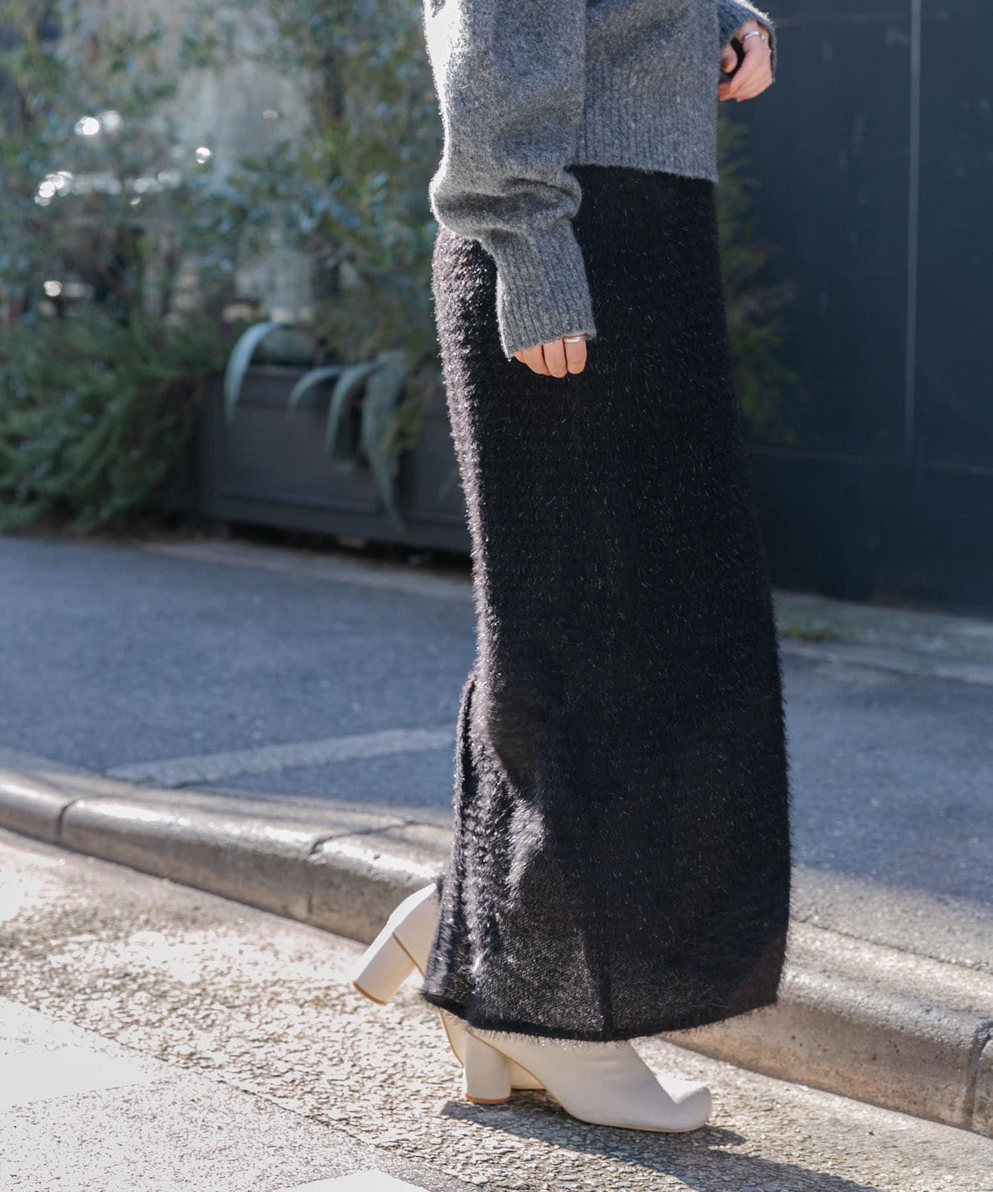 亮片羽毛半身裙