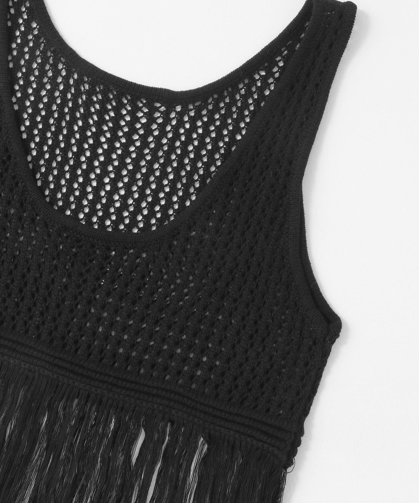 流蘇針織背心