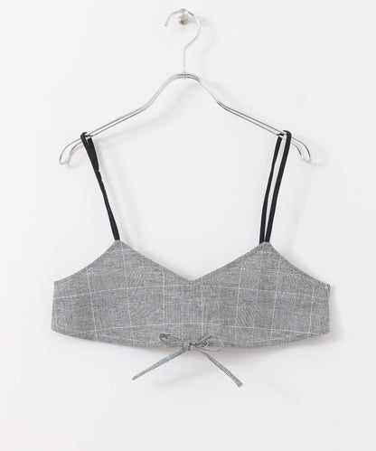 格紋文胸上衣∴