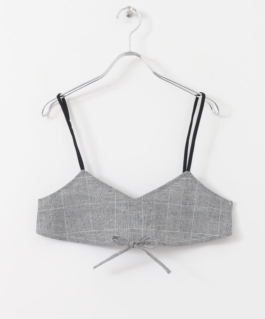 格紋文胸上衣∴