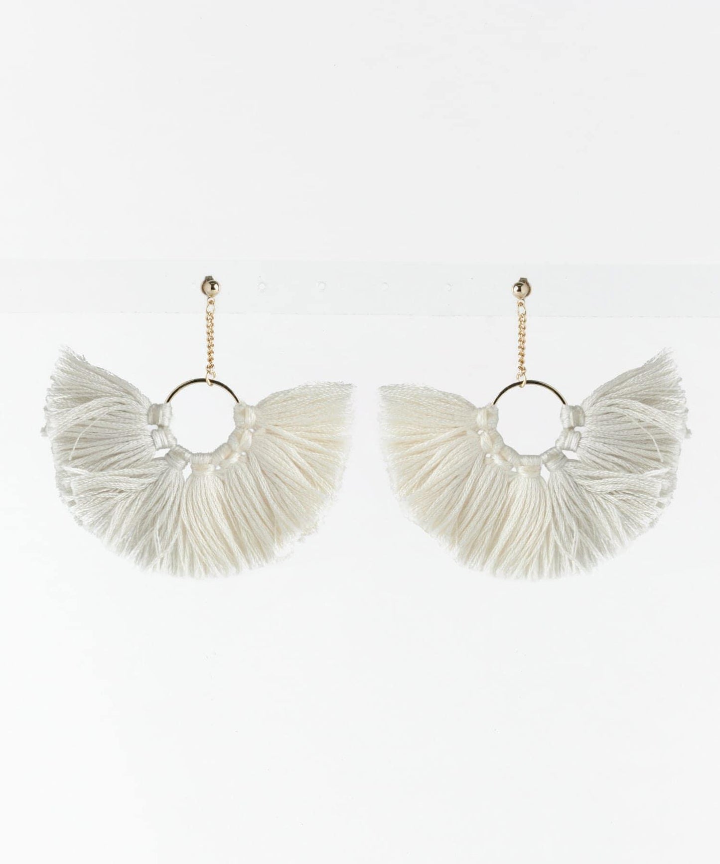 立體流蘇耳環∴