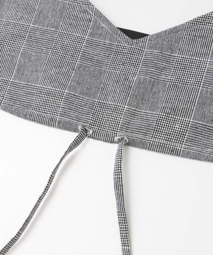 格紋文胸上衣∴