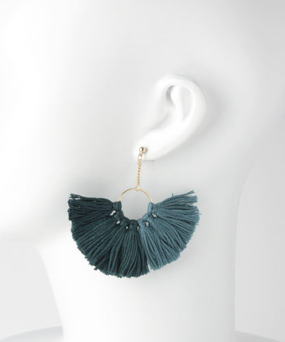 立體流蘇耳環∴