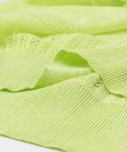 鏤空編織荷葉邊針織衫