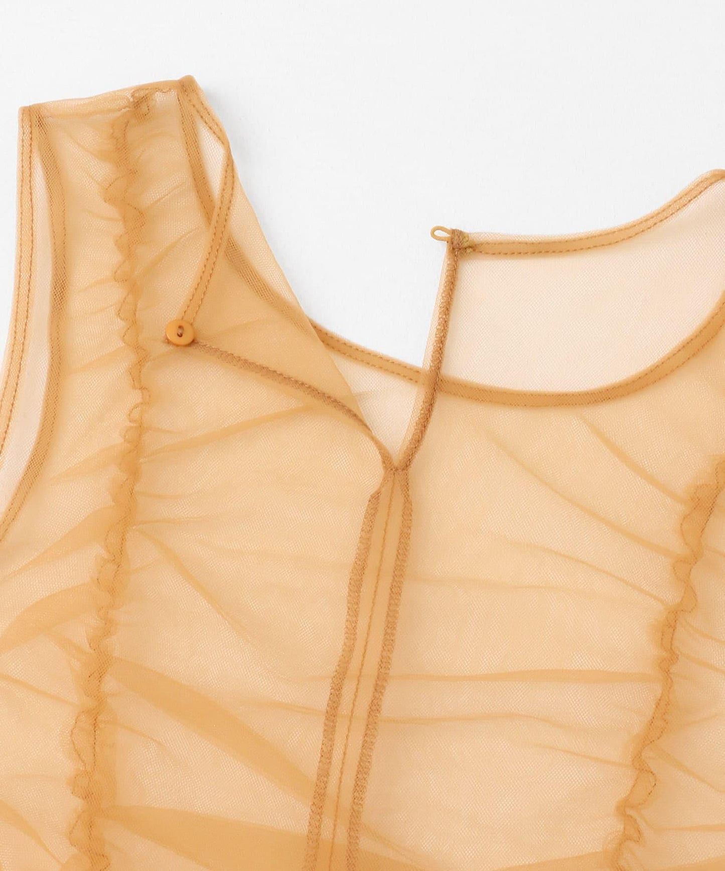 荷葉邊套裝網紗連衣裙