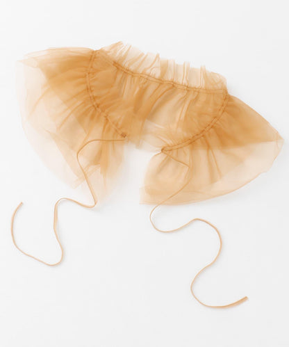 荷葉邊套裝網紗連衣裙