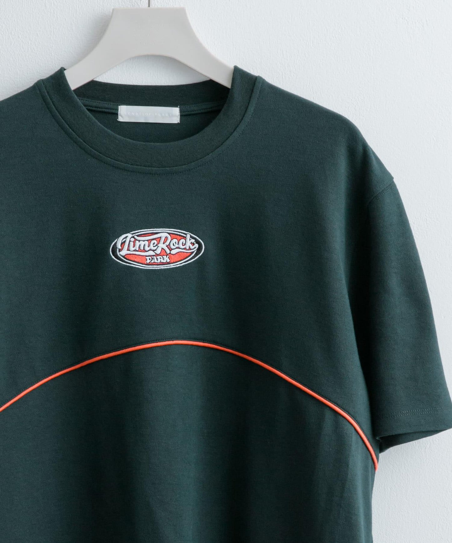 拼色設計T恤（五分袖）