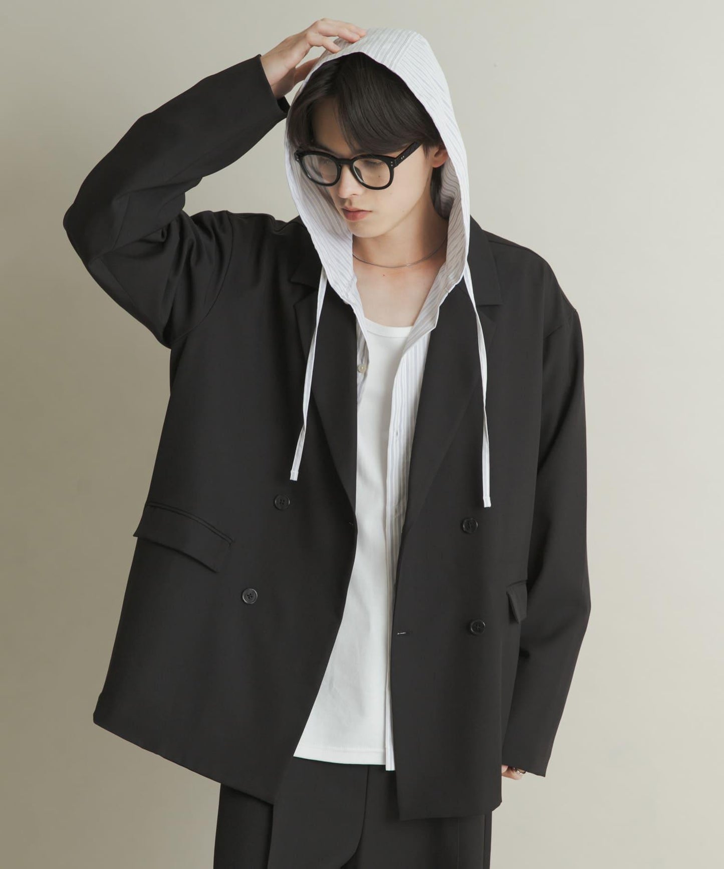 雙排扣寬鬆西裝外套