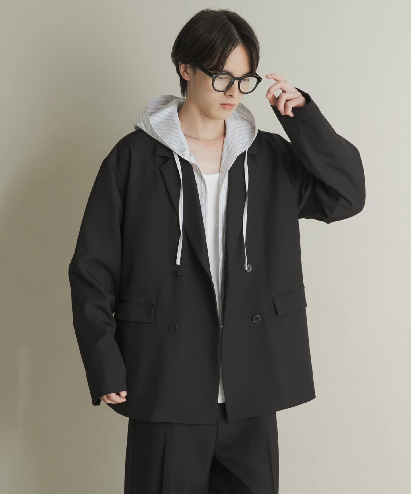 雙排扣寬鬆西裝外套