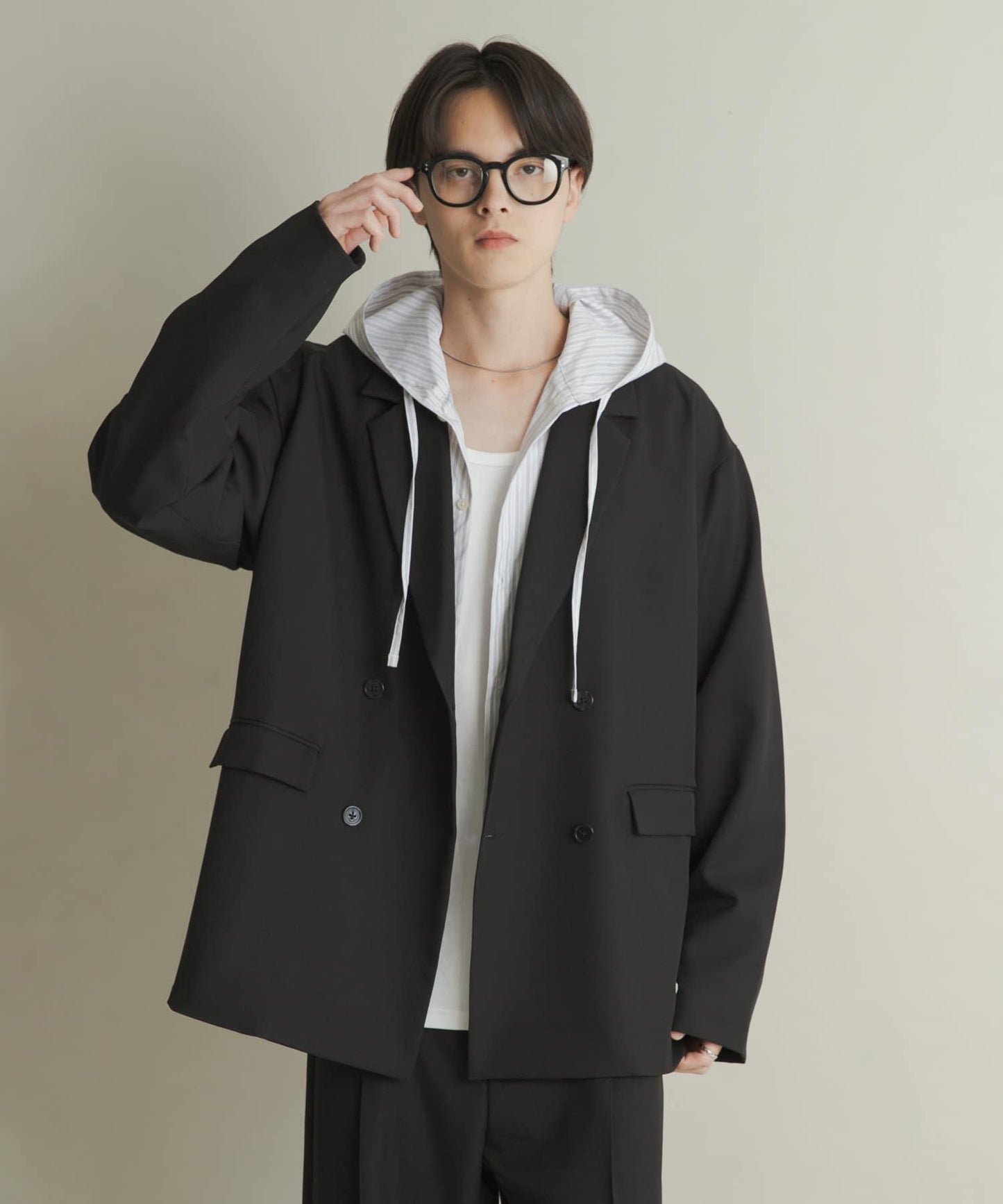 雙排扣寬鬆西裝外套