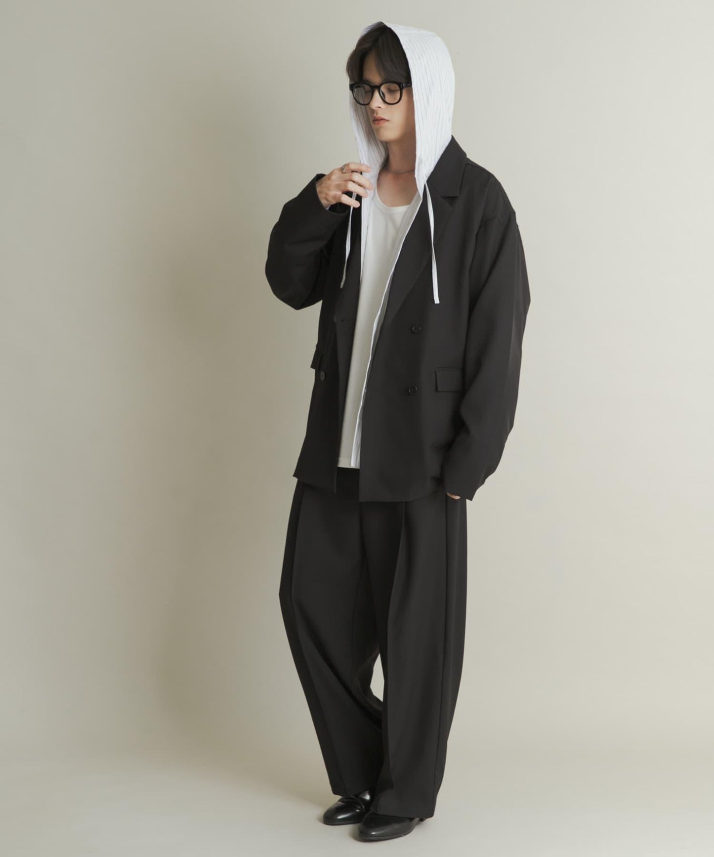 雙排扣寬鬆西裝外套