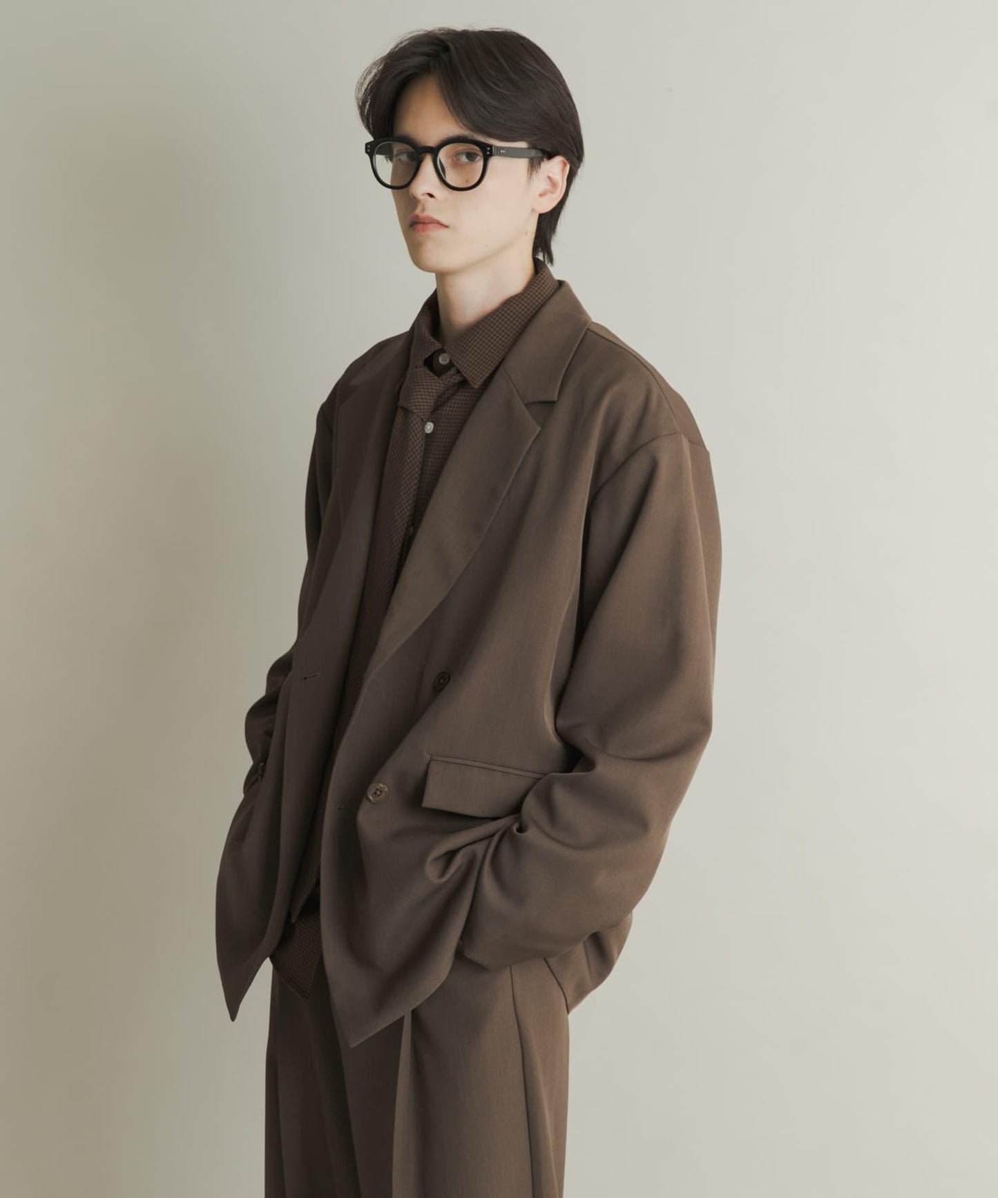 雙排扣寬鬆西裝外套