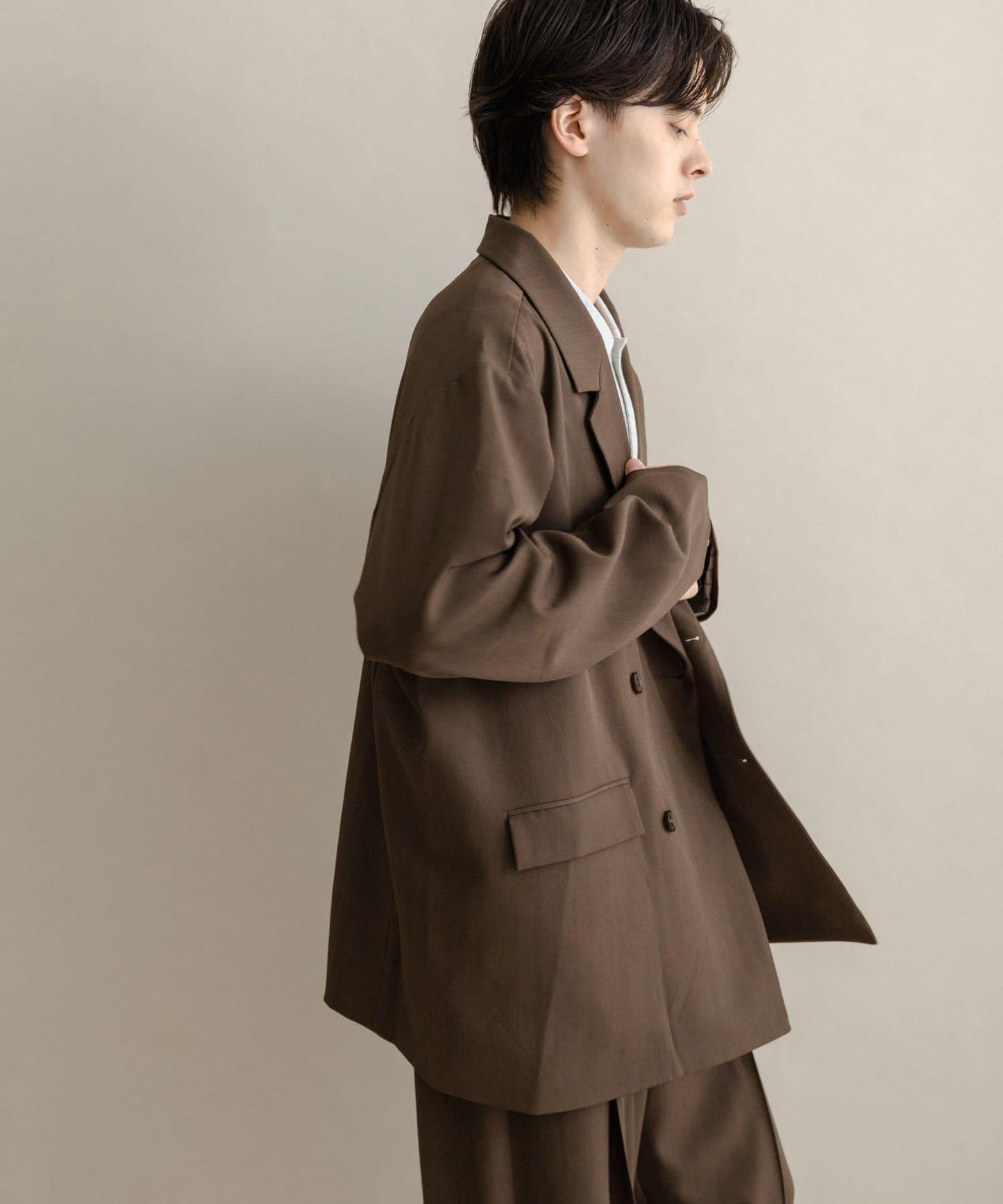 雙排扣寬鬆西裝外套