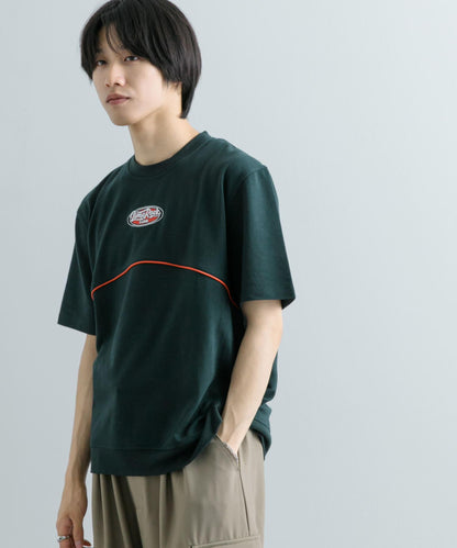 拼色設計T恤（五分袖）