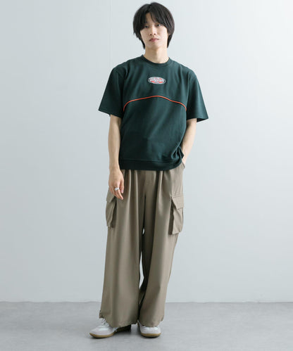 拼色設計T恤（五分袖）