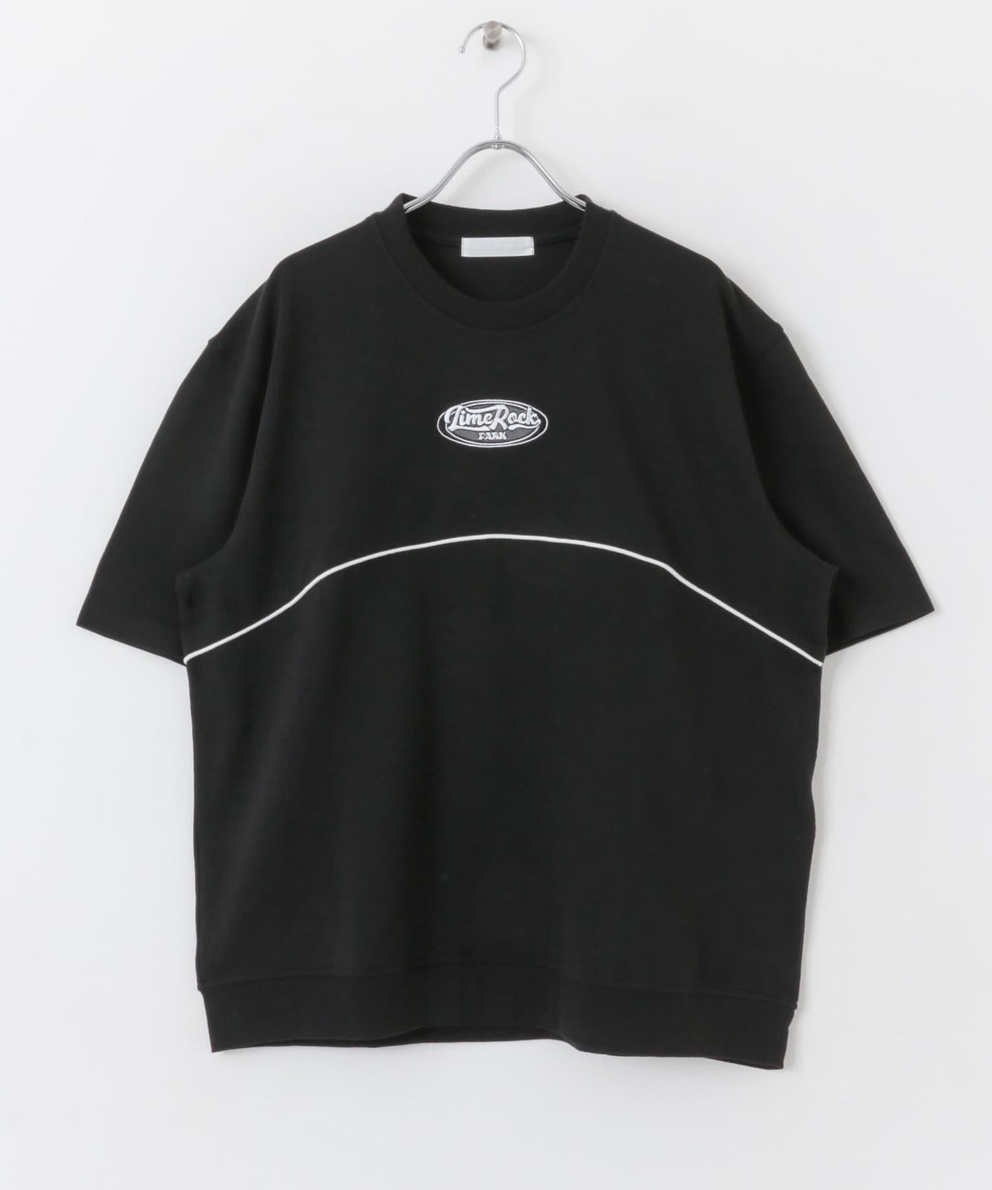 拼色設計T恤（五分袖）