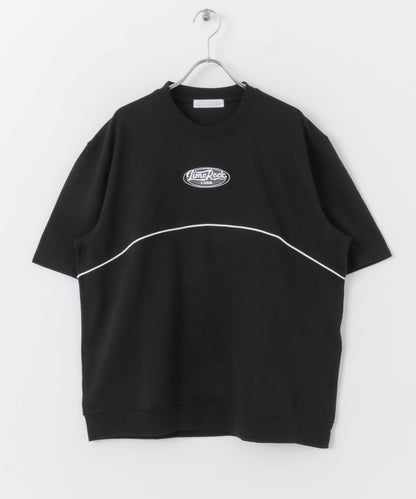 拼色設計T恤（五分袖）