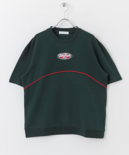 拼色設計T恤（五分袖）