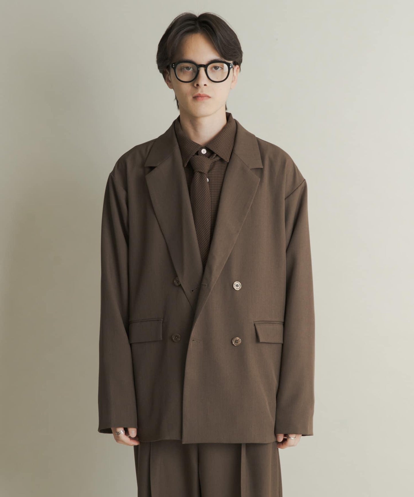 雙排扣寬鬆西裝外套