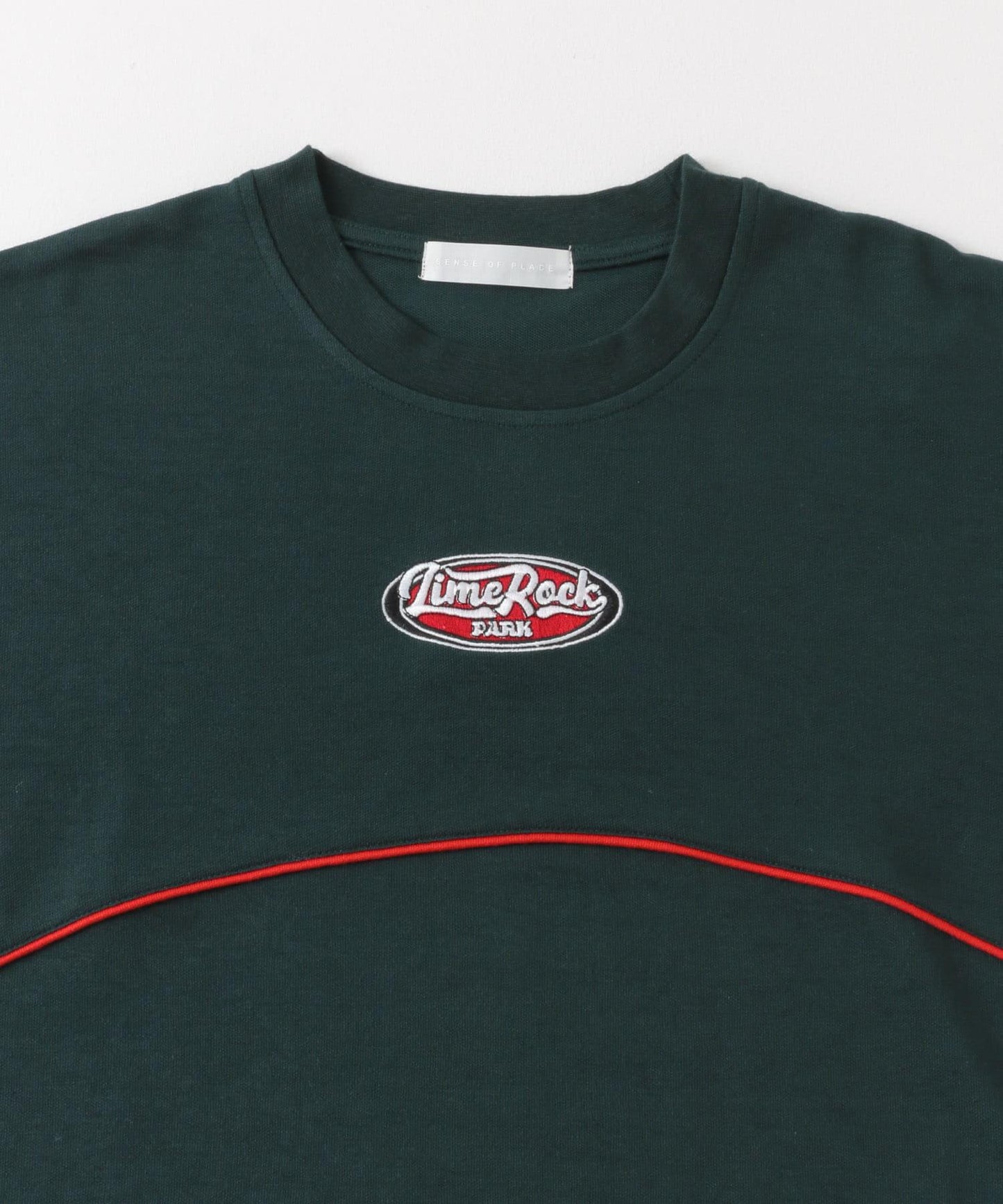 拼色設計T恤（五分袖）