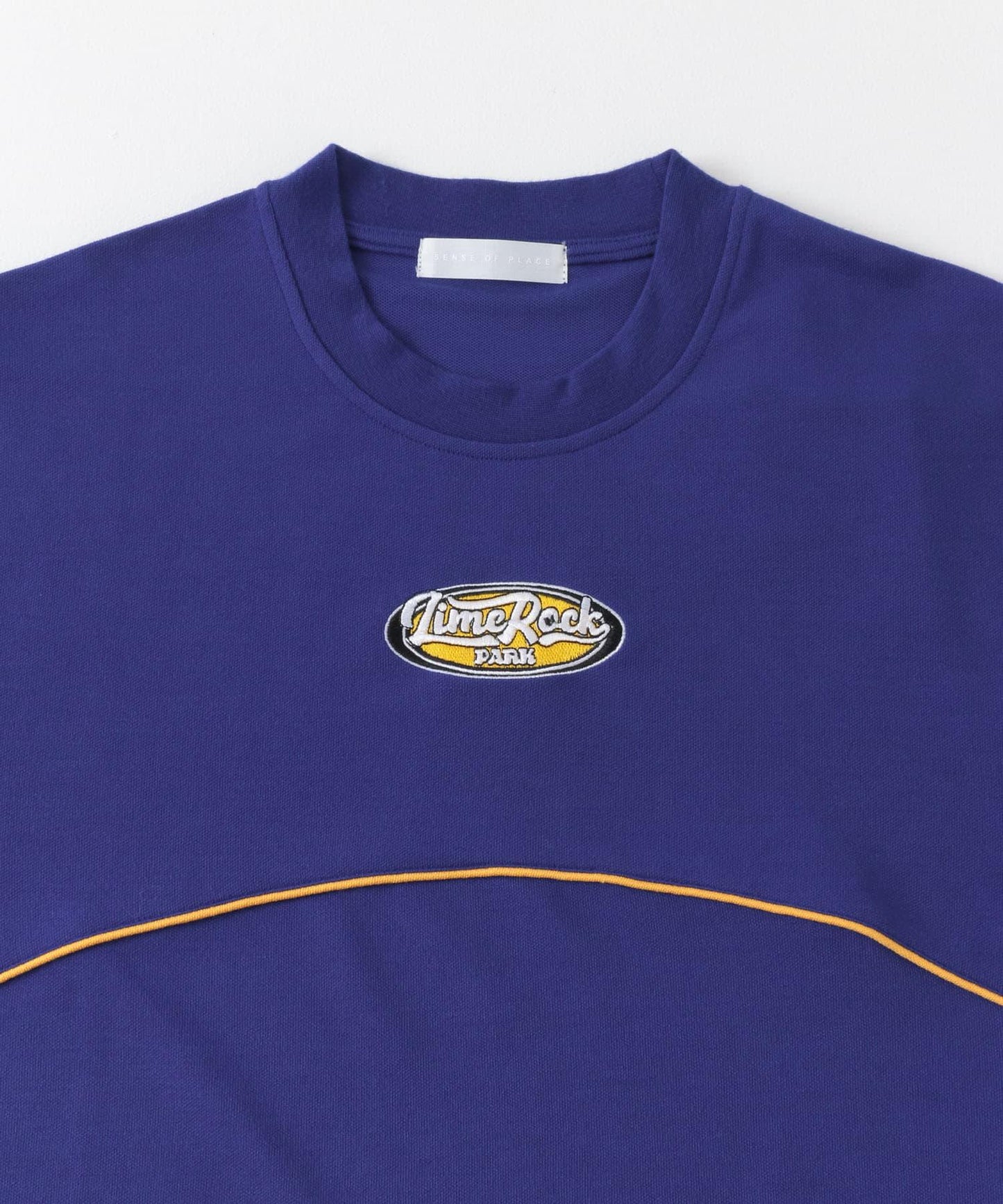 拼色設計T恤（五分袖）