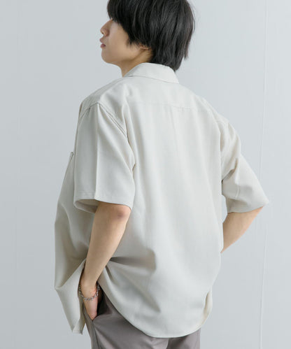 『UNISEX』『UR TECH DRYLUXE』亞麻風格五分袖襯衫