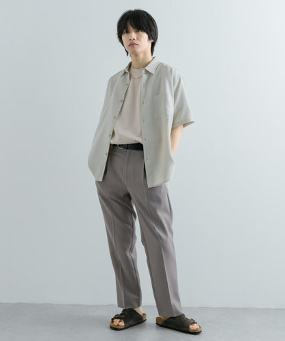 『UNISEX』『UR TECH DRYLUXE』亞麻風格五分袖襯衫