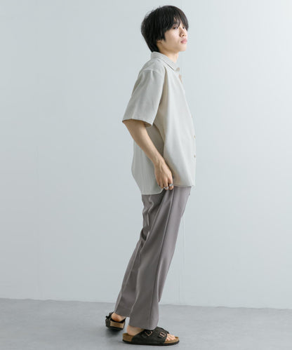『UNISEX』『UR TECH DRYLUXE』亞麻風格五分袖襯衫