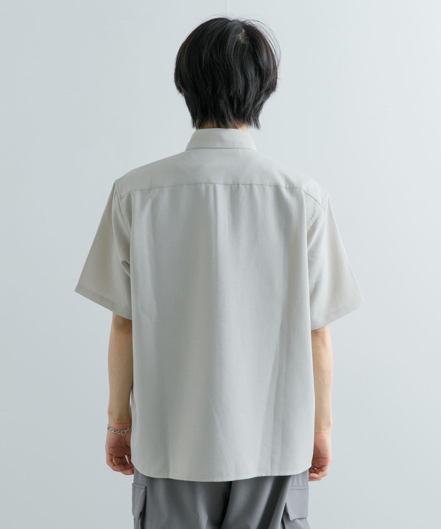 『UNISEX』『UR TECH DRYLUXE』亞麻風格五分袖襯衫