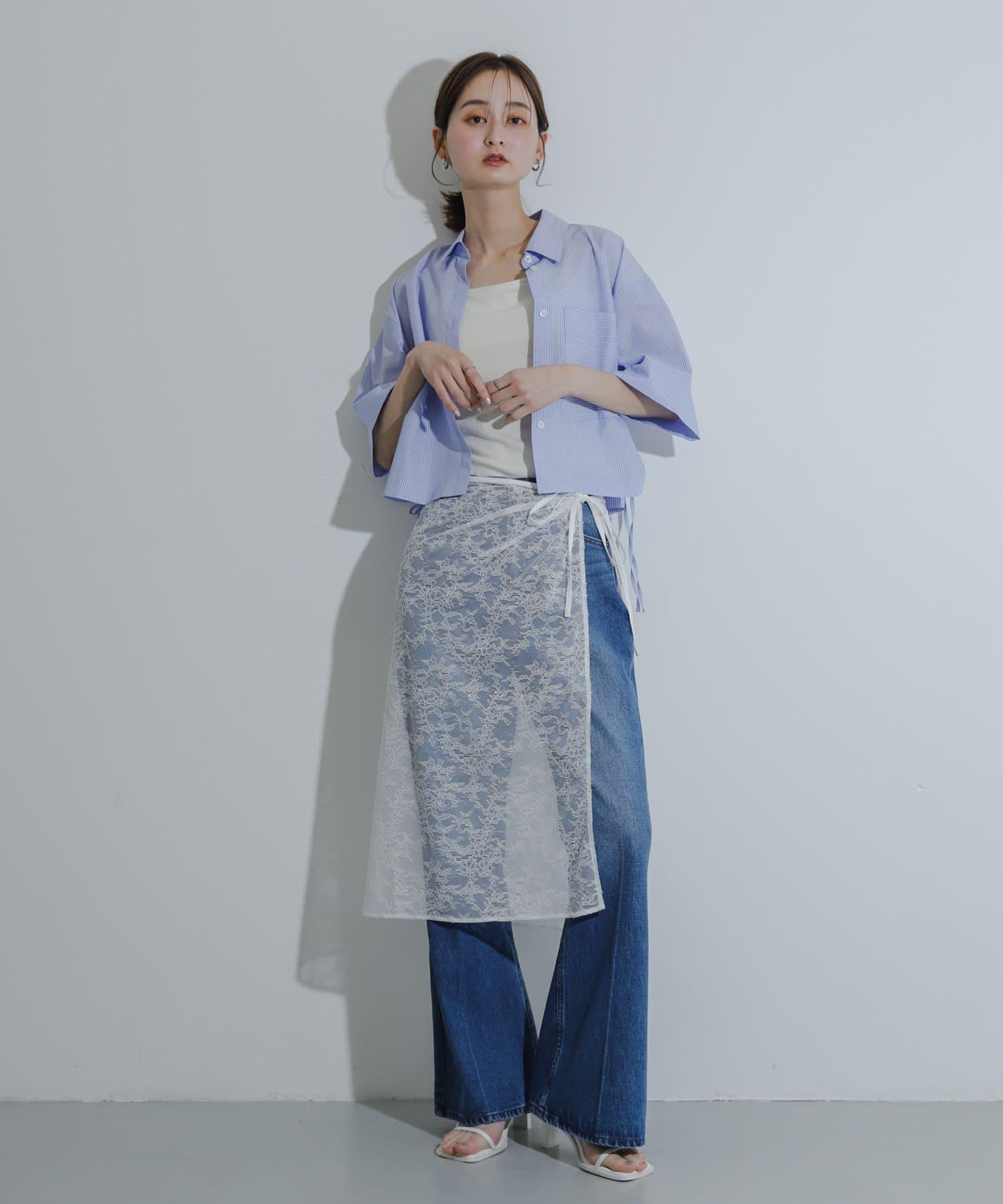 層疊蕾絲半身裙